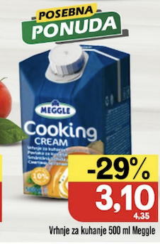 Vrhnje za kuhanje 200ml Zbregov